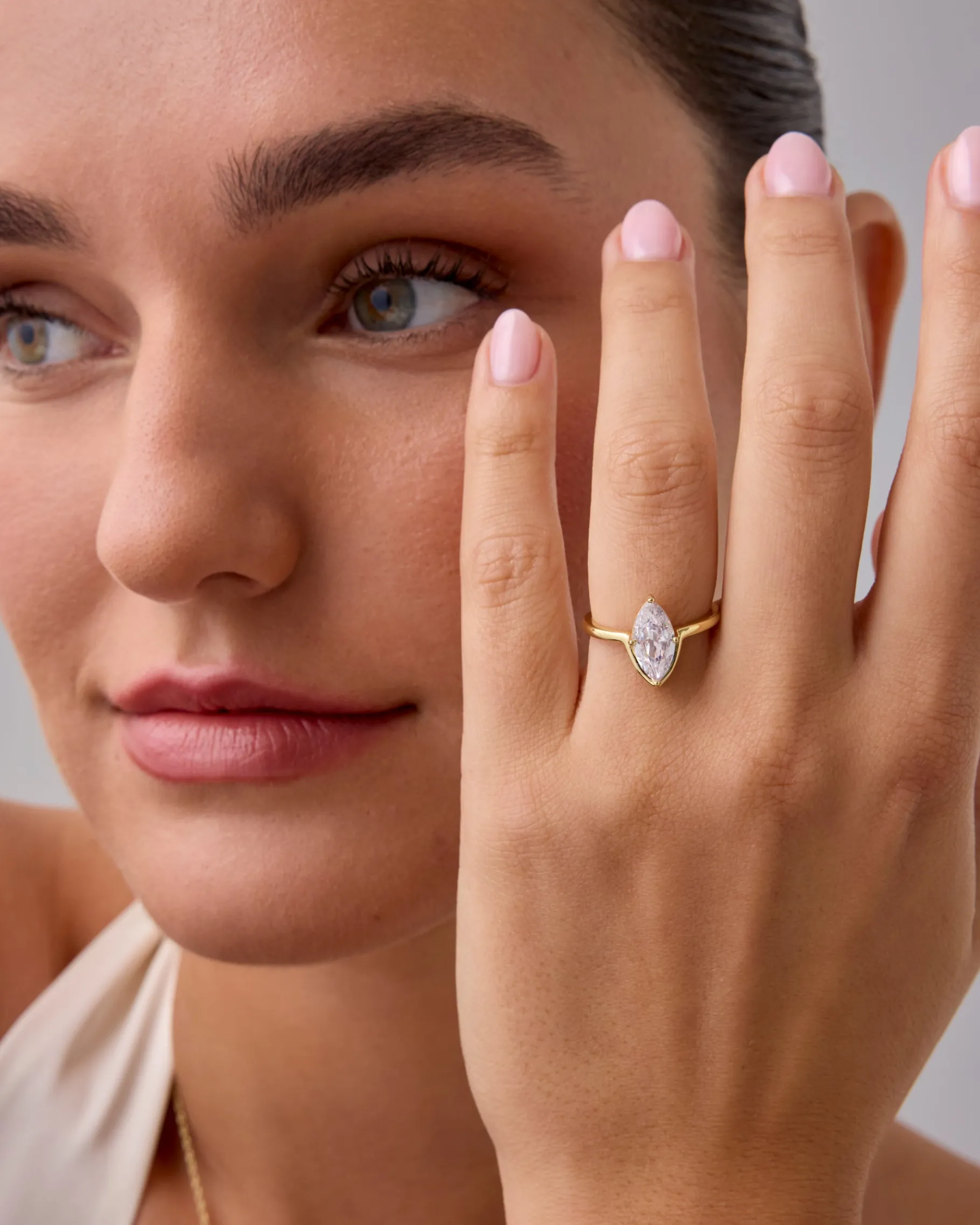 PAVOI Engagement-I Love Love Marquise Ring