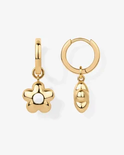 PAVOI Dangle & Threader|Huggies-In Bloom Dangle Huggies