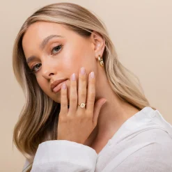 PAVOI Adjustable|Stackable-Initial Letter Ring