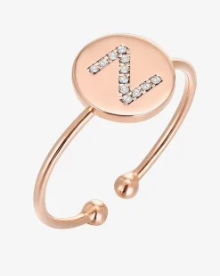 PAVOI Adjustable-Initial Ring