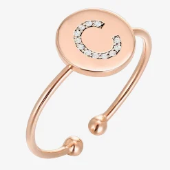 PAVOI Adjustable-Initial Ring