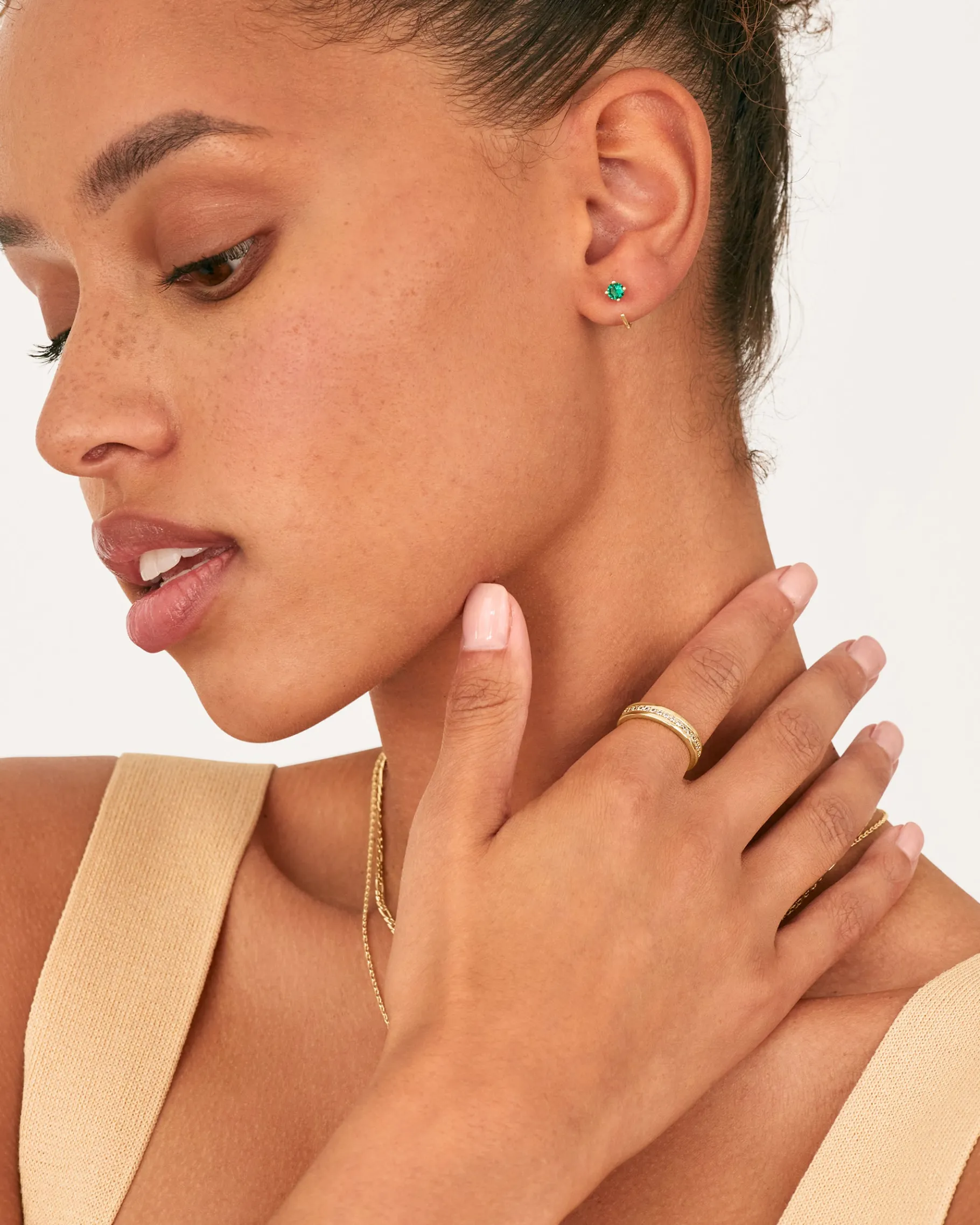 PAVOI Eternity|Stackable-Jade Ring