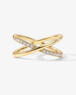 PAVOI Stackable-Julie Cross Ring