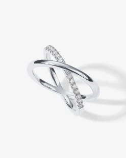PAVOI Stackable-Julie Cross Ring