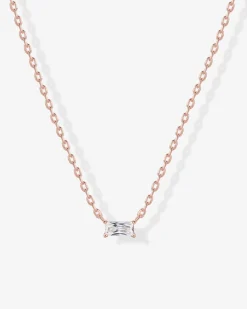 PAVOI Pendants|Layered-Layered Baguette Pendant Necklace