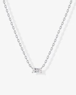 PAVOI Pendants|Layered-Layered Baguette Pendant Necklace