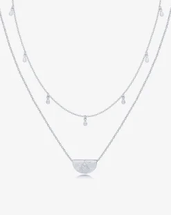 PAVOI Pendants|Layered-Layered Droplet Station Necklace