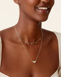 PAVOI Pendants|Layered-Layered Droplet Station Necklace