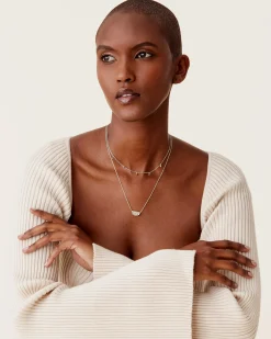 PAVOI Pendants|Layered-Layered Droplet Station Necklace