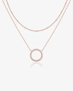 PAVOI Pendants|Layered-Layered Open Circle Pendant Necklace