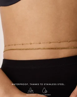 PAVOI Body Chains-Layered Waist Body Chain