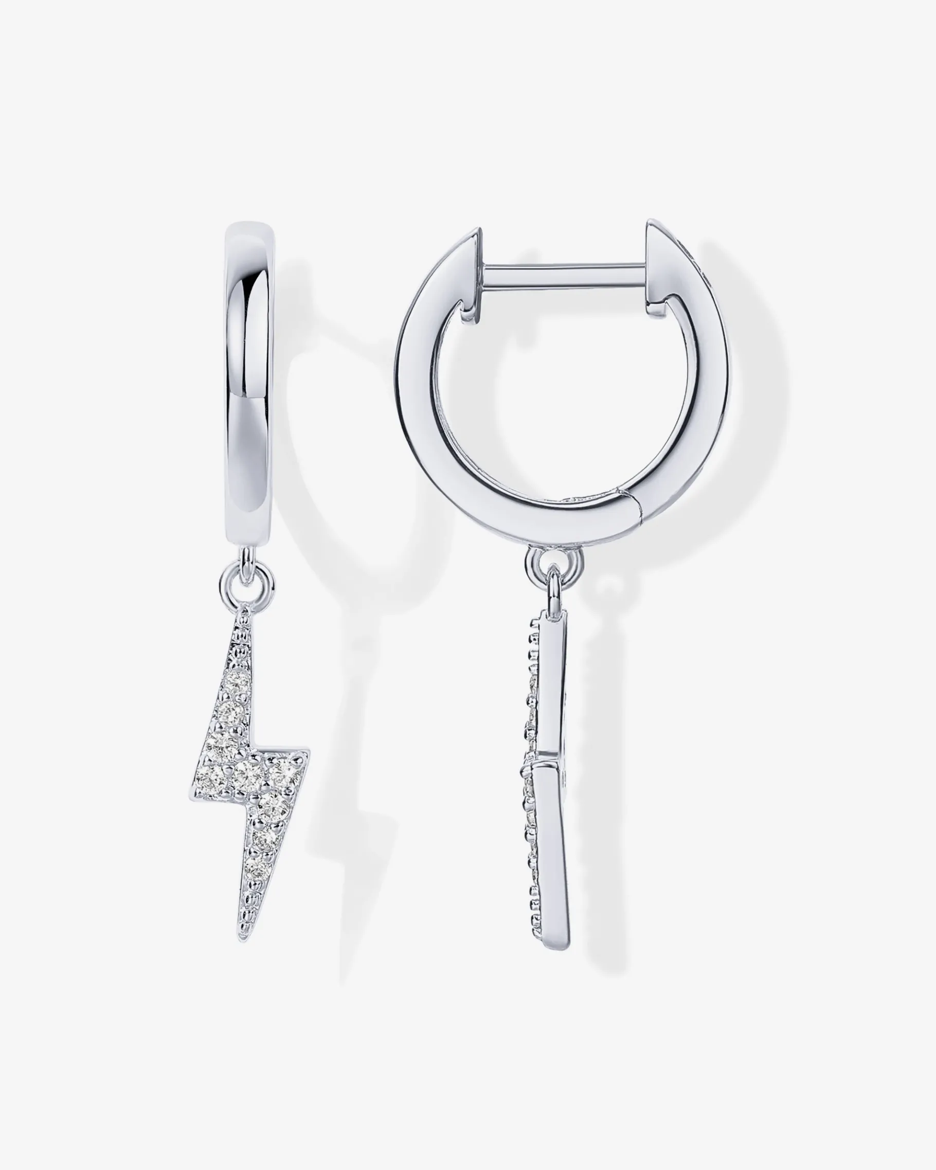 PAVOI Dangle & Threader|Huggies-Lightning Bolt Huggies