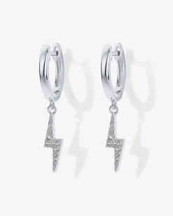 PAVOI Dangle & Threader|Huggies-Lightning Bolt Huggies