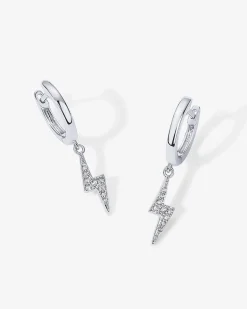 PAVOI Dangle & Threader|Huggies-Lightning Bolt Huggies