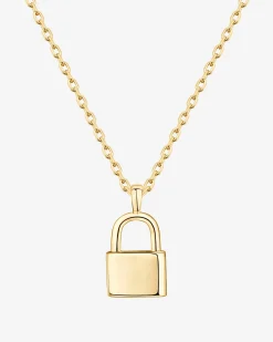 PAVOI Pendants-Lock Pendant Necklace