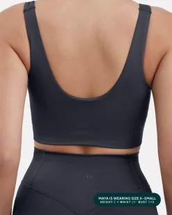 PAVOI Medium Support Bras|Bras-Longline Square Neck Medium-Support Padded Sports Bra
