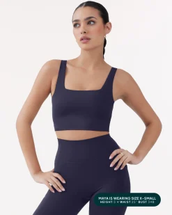 PAVOI Medium Support Bras|Bras-Longline Square Neck Medium-Support Padded Sports Bra