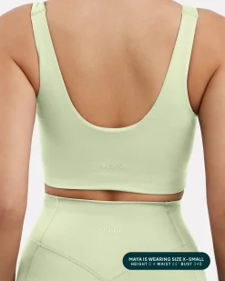PAVOI Medium Support Bras|Bras-Longline Square Neck Medium-Support Padded Sports Bra