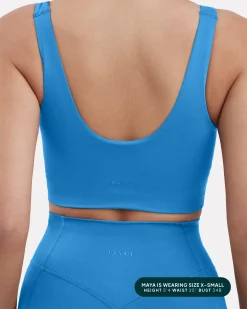 PAVOI Medium Support Bras|Bras-Longline Square Neck Medium-Support Padded Sports Bra