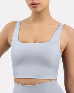 PAVOI Medium Support Bras|Bras-Longline Square Neck Medium-Support Padded Sports Bra