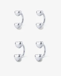 PAVOI Studs|Huggies-Lots of Love Half Hoop Huggie