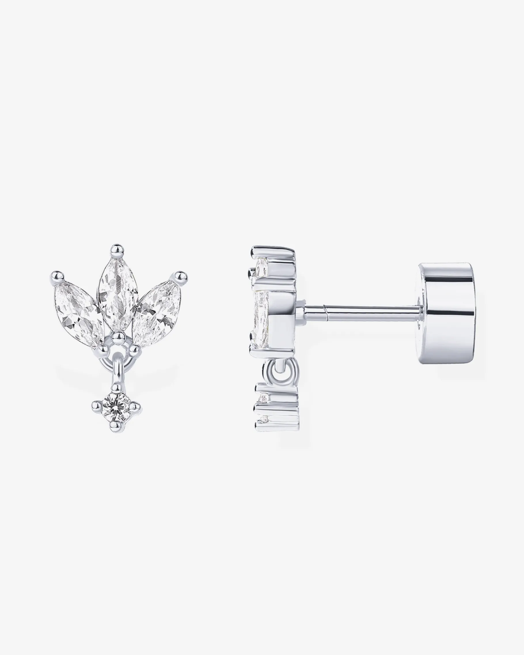 PAVOI Dangle & Threader|Flat Backs-Lotus Dangle Screwbacks