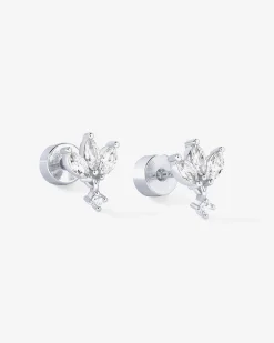 PAVOI Dangle & Threader|Flat Backs-Lotus Dangle Screwbacks