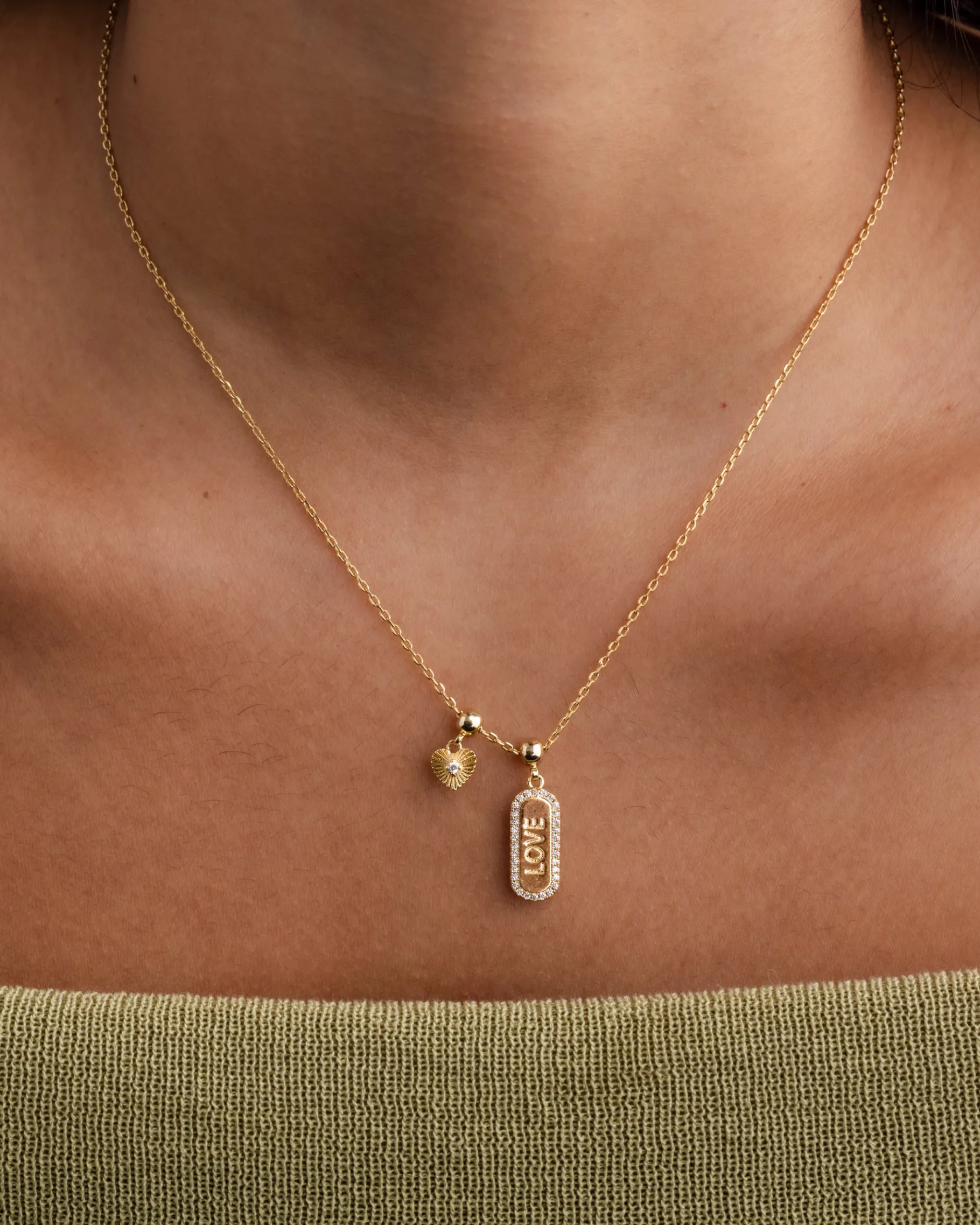 PAVOI Charms|Pendants-Love Mood Charm Necklace