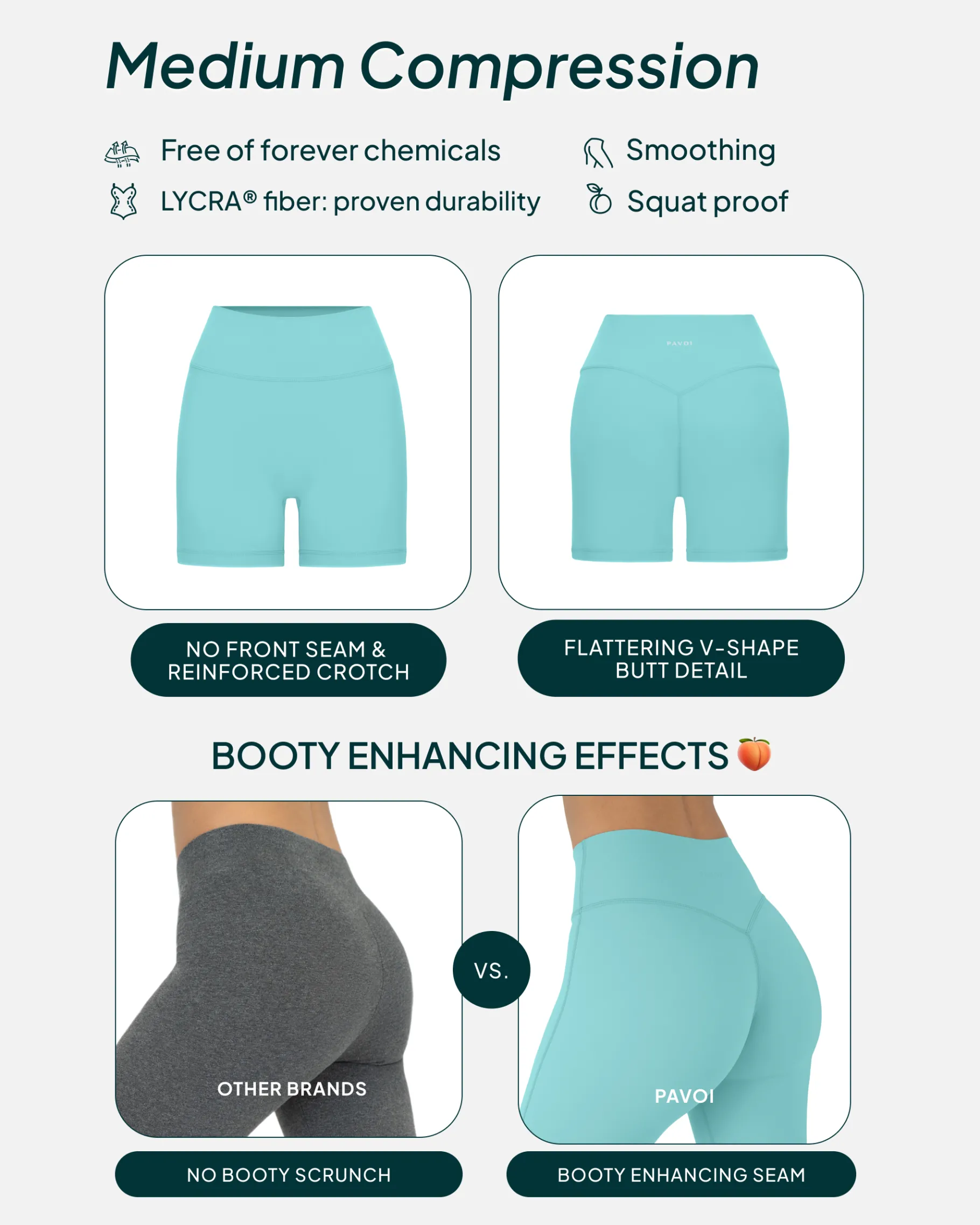 PAVOI 4" Inseam|Shorts-Low-Impact Butt Lifting High-Waisted 4" Seasonal Biker Shorts