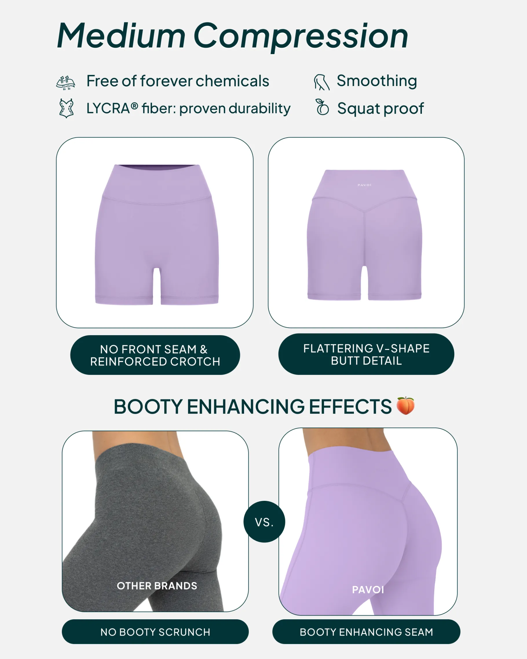 PAVOI 4" Inseam|Shorts-Low-Impact Butt Lifting High-Waisted 4" Seasonal Biker Shorts