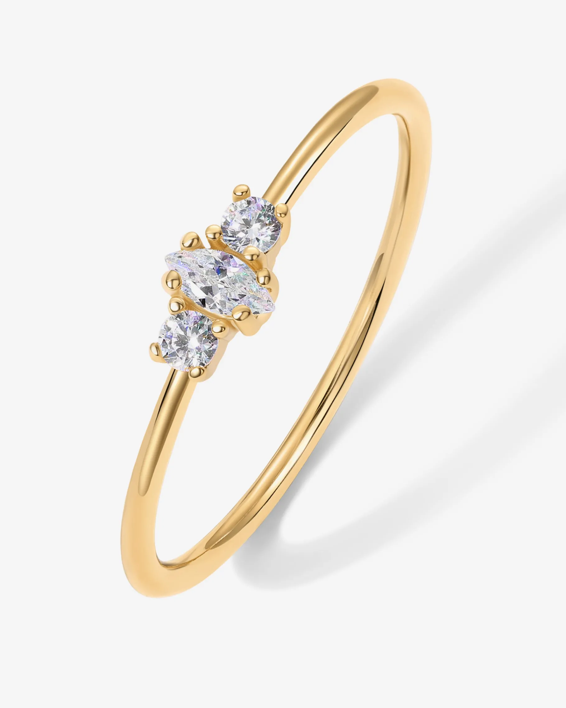 PAVOI Stackable-Magnolia Thin Ring