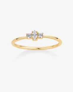 PAVOI Stackable-Magnolia Thin Ring