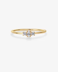 PAVOI Stackable-Magnolia Thin Ring