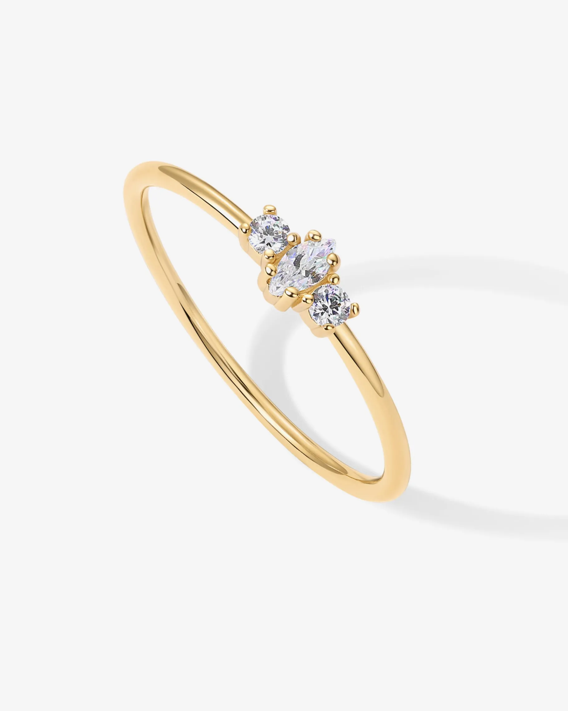 PAVOI Stackable-Magnolia Thin Ring
