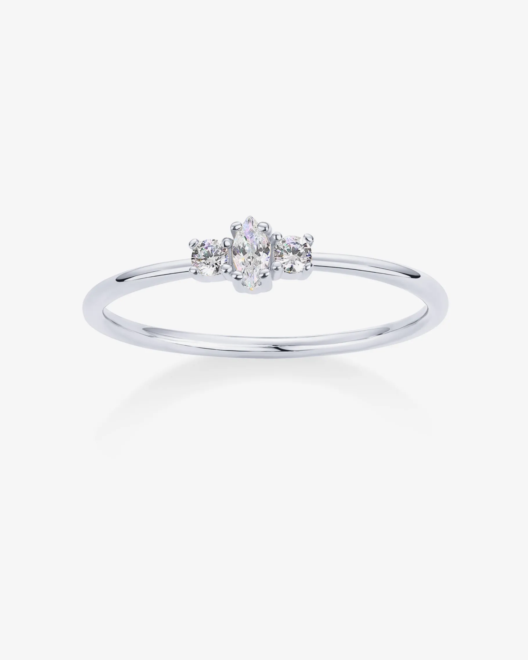 PAVOI Stackable-Magnolia Thin Ring
