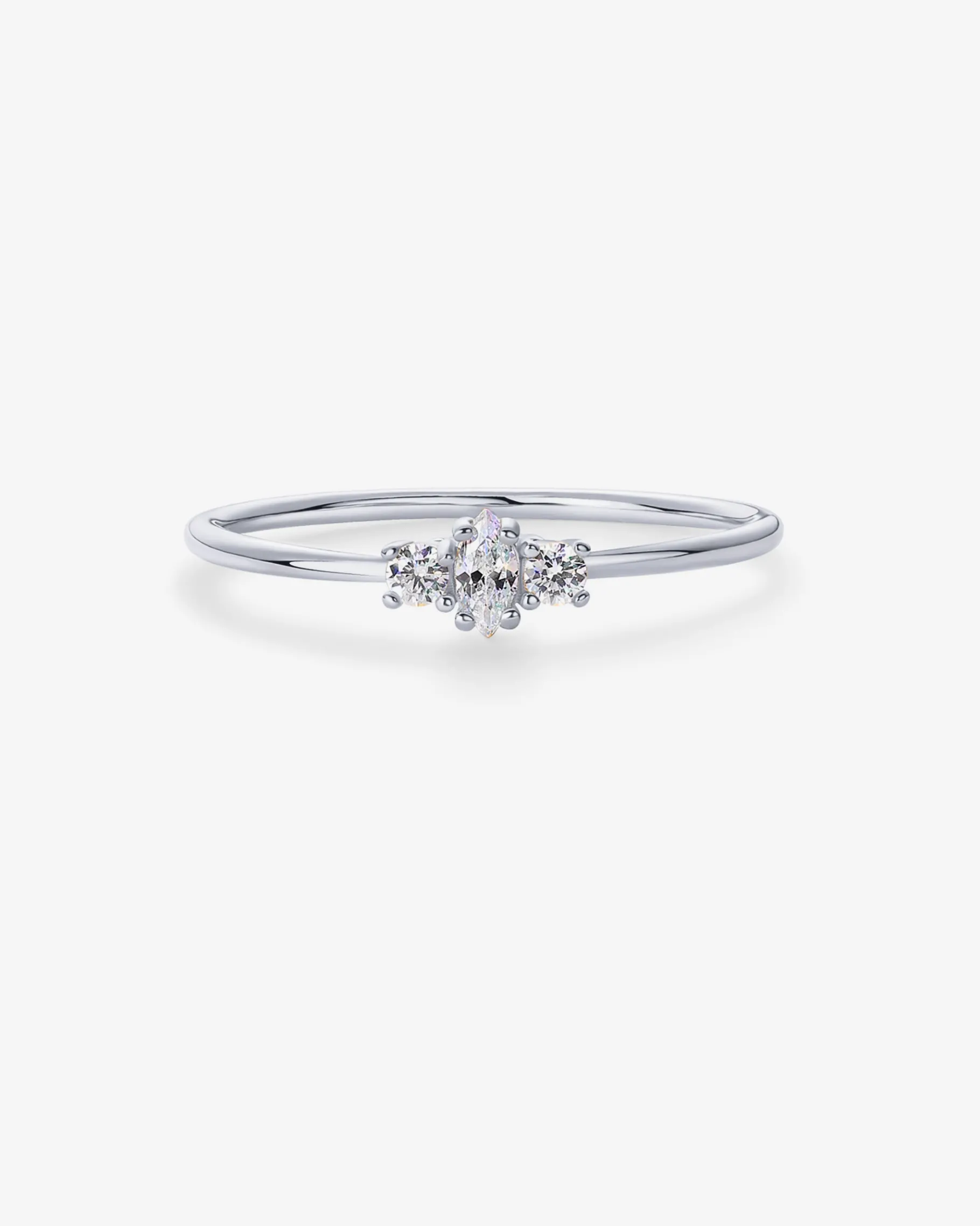 PAVOI Stackable-Magnolia Thin Ring