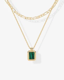 PAVOI Layered-Malachite Layered Necklace