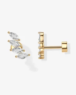 PAVOI Statement|Flat Backs-Marquise Cascade Earrings