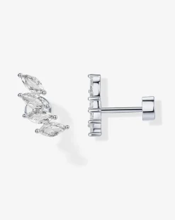 PAVOI Statement|Flat Backs-Marquise Cascade Earrings