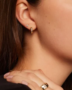PAVOI Huggies-Marquise Chunky Huggie Earrings