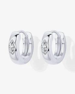 PAVOI Huggies-Marquise Chunky Huggie Earrings