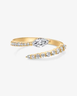 PAVOI Stackable-Marquise Crossover Ring
