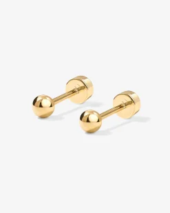 PAVOI Flat Backs|Studs-Medium Sphere Screw Back Studs