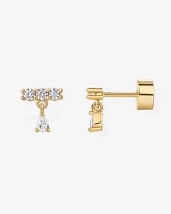 PAVOI Dangle & Threader|Flat Backs-Mini Cluster Dangle Screwbacks