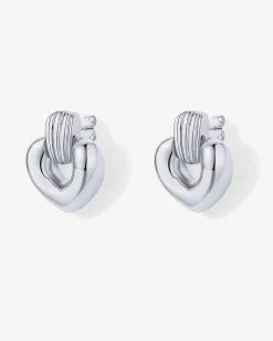 PAVOI Statement|Dangle & Threader-Mini Heart Door Knocker Earrings