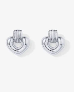 PAVOI Statement|Dangle & Threader-Mini Heart Door Knocker Earrings