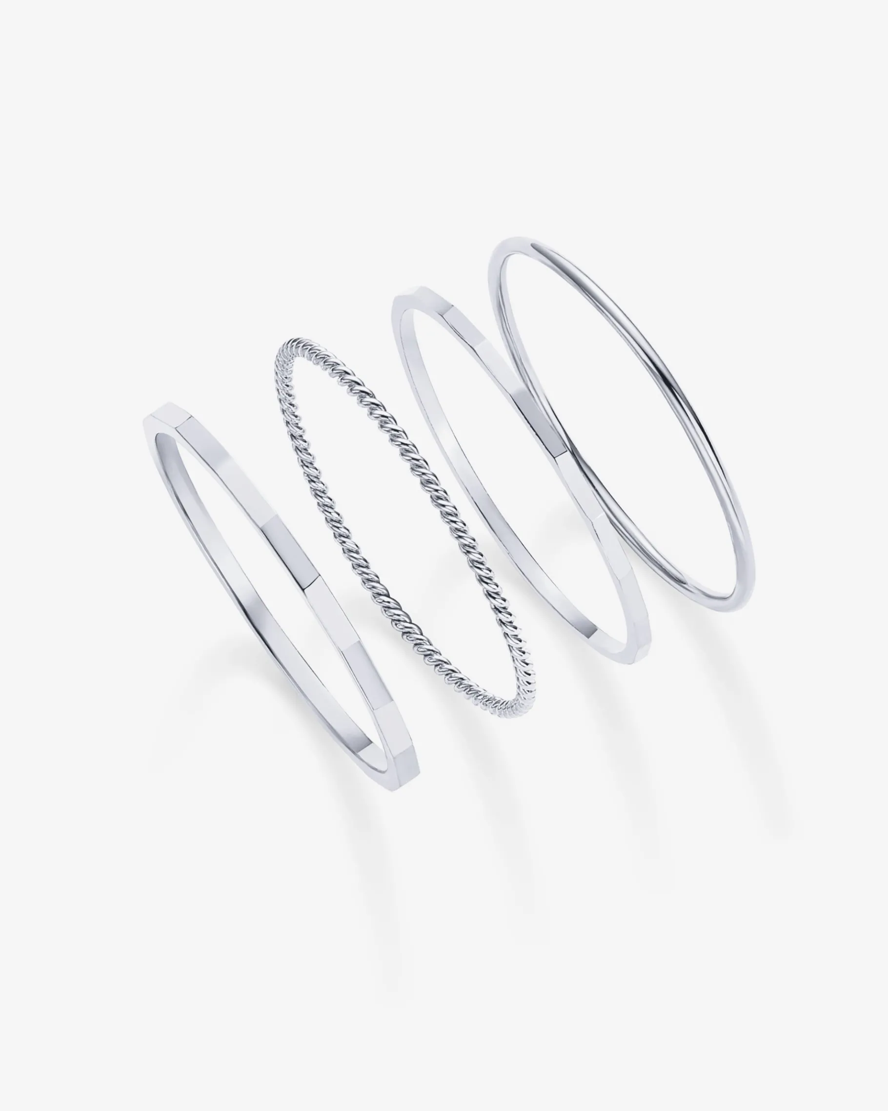 PAVOI Stackable-Minimalist Stacking Ring Set