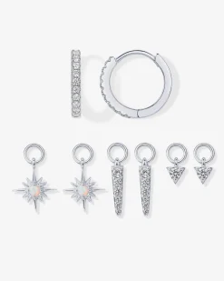 PAVOI Charms|Huggies-Mix and Match Huggie and Star Charm Set