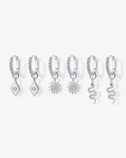 PAVOI Charms|Huggies-Mix and Match Huggie and Snake Charm Set