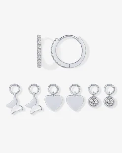 PAVOI Charms|Huggies-Mix and Match Huggie and Heart Charm Set